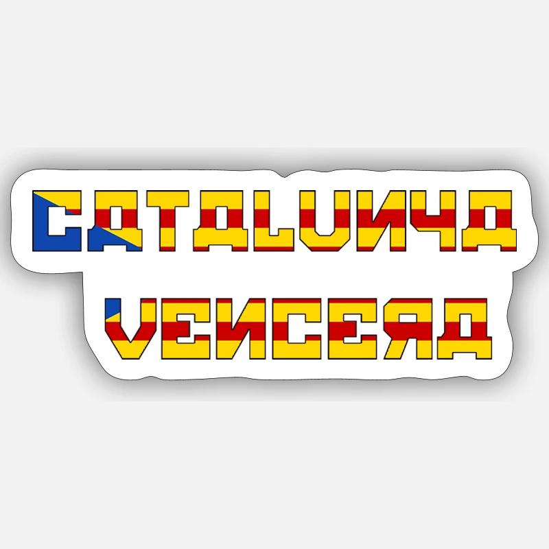 Katalonien wird gewinnen Sticker Größe S (10 x 10 cm)