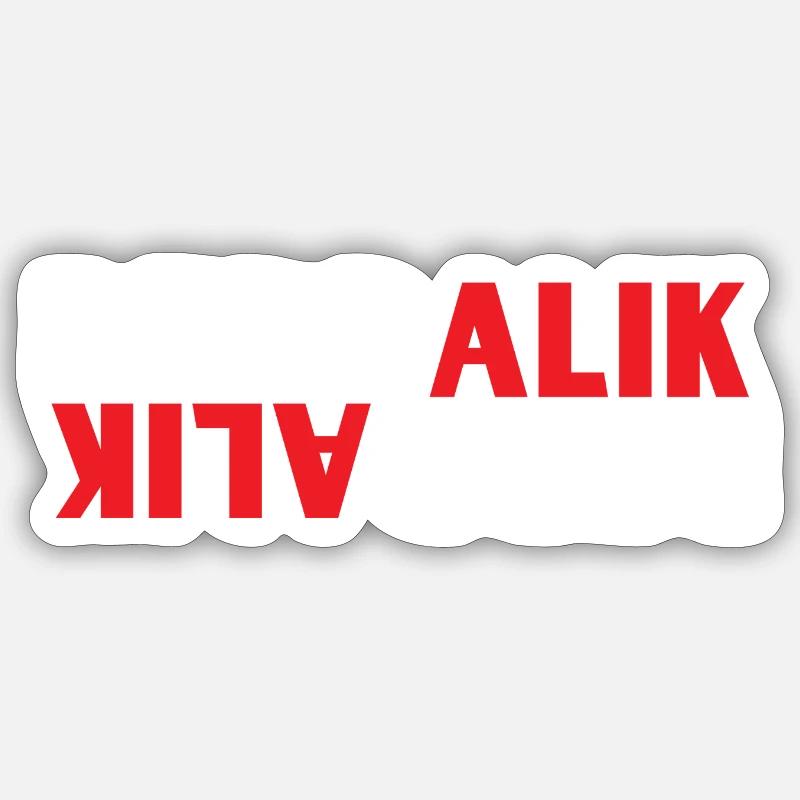 INDONET Berbalik - Sticker size S (10 x 10 cm) - white matte