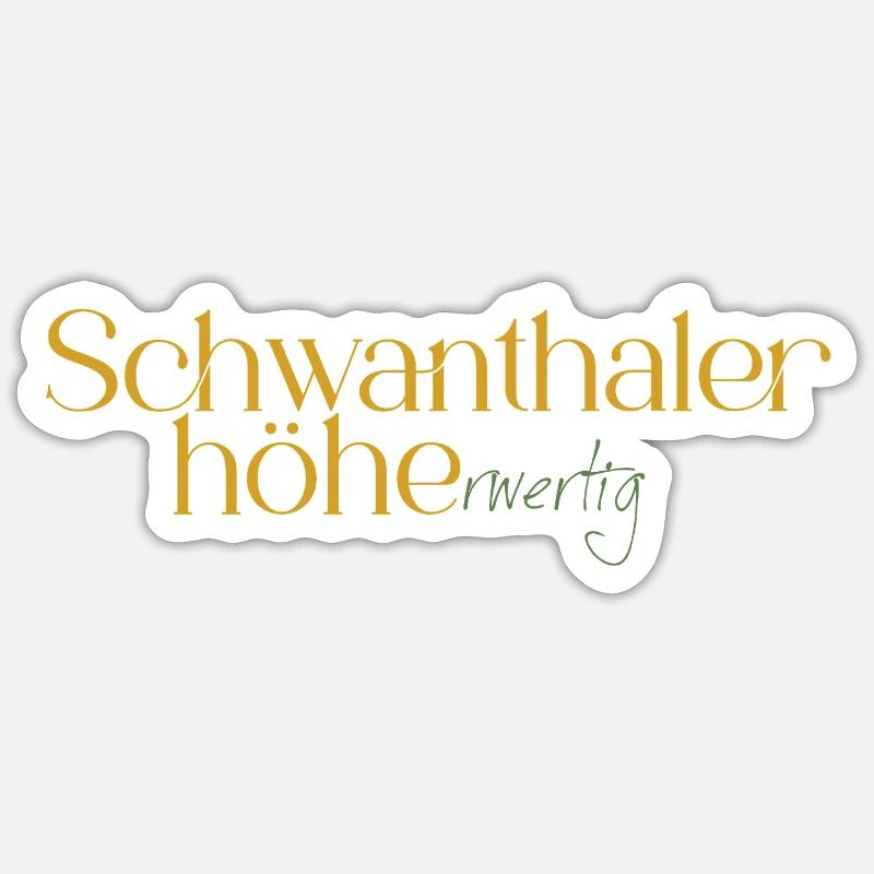 Schwanthalerhöhe Neon Gradient Sticker Größe S (10 x 10 cm)