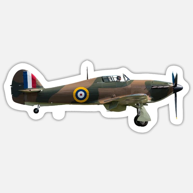 Ouragan - Sticker taille S (10 x 10 cm) - blanc mat