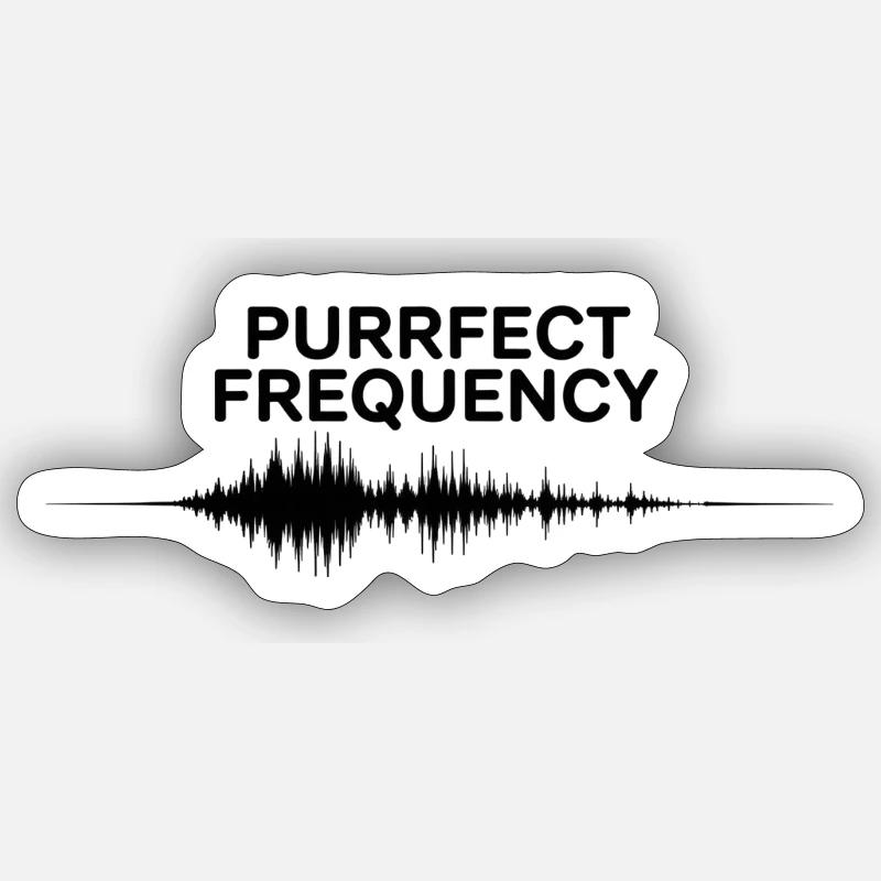 Fréquence parfaite Sticker taille S (10 x 10 cm)