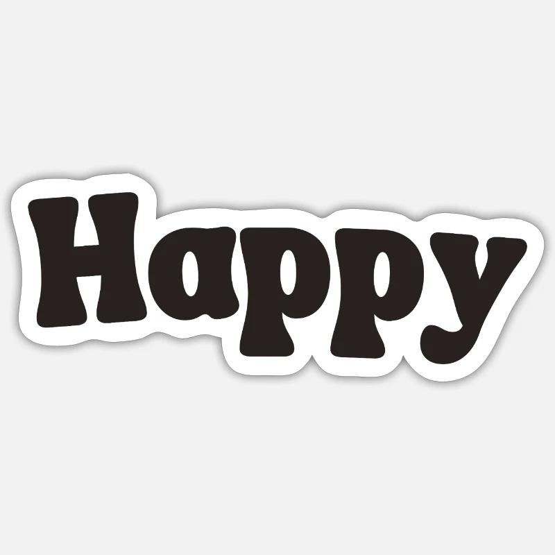Content - Sticker taille S (10 x 10 cm) - blanc mat