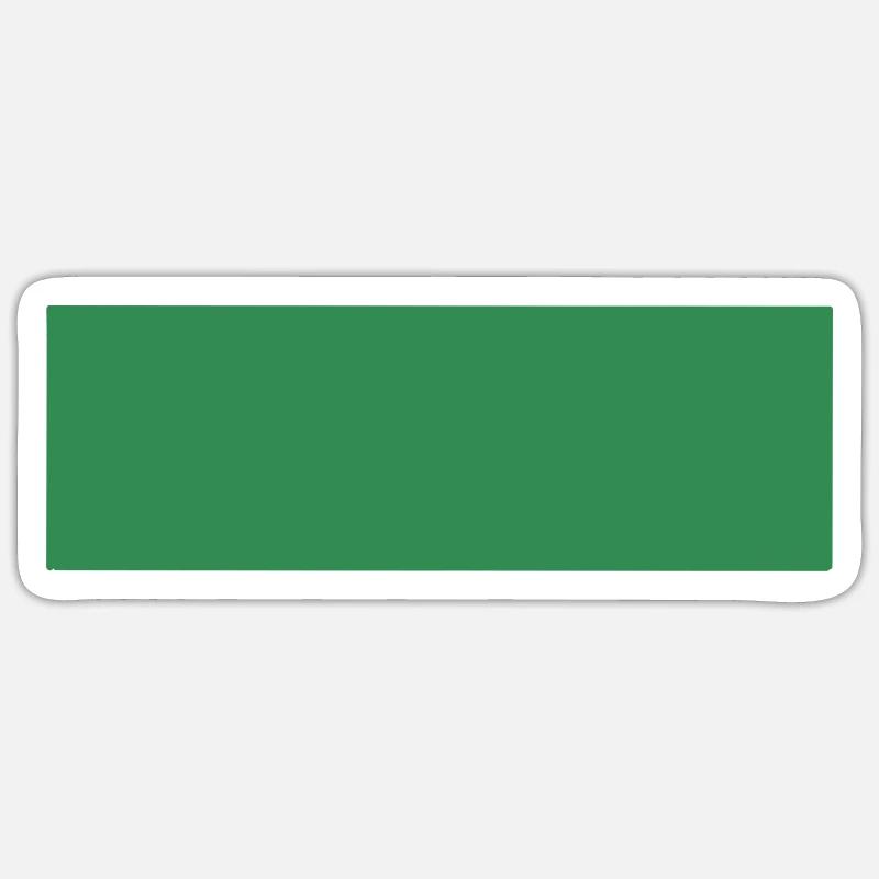 Imprimé rectangle vert abstrait Sticker taille S (10 x 10 cm)