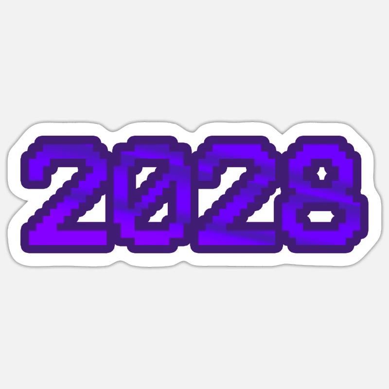 Computer 2028 - Sticker size S (10 x 10 cm) - white matte