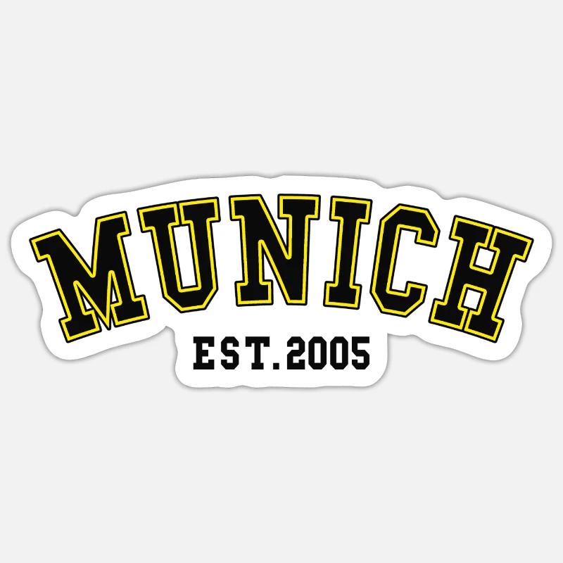 Munich_Est_2005 - Sticker taille S (10 x 10 cm) - blanc mat