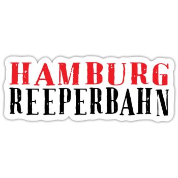 Hamburg Vintage Rubber Stamp - Sticker size S (10 x 10 cm) - white matte - Front