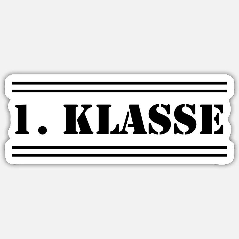 1st class Sticker size S (10 x 10 cm)