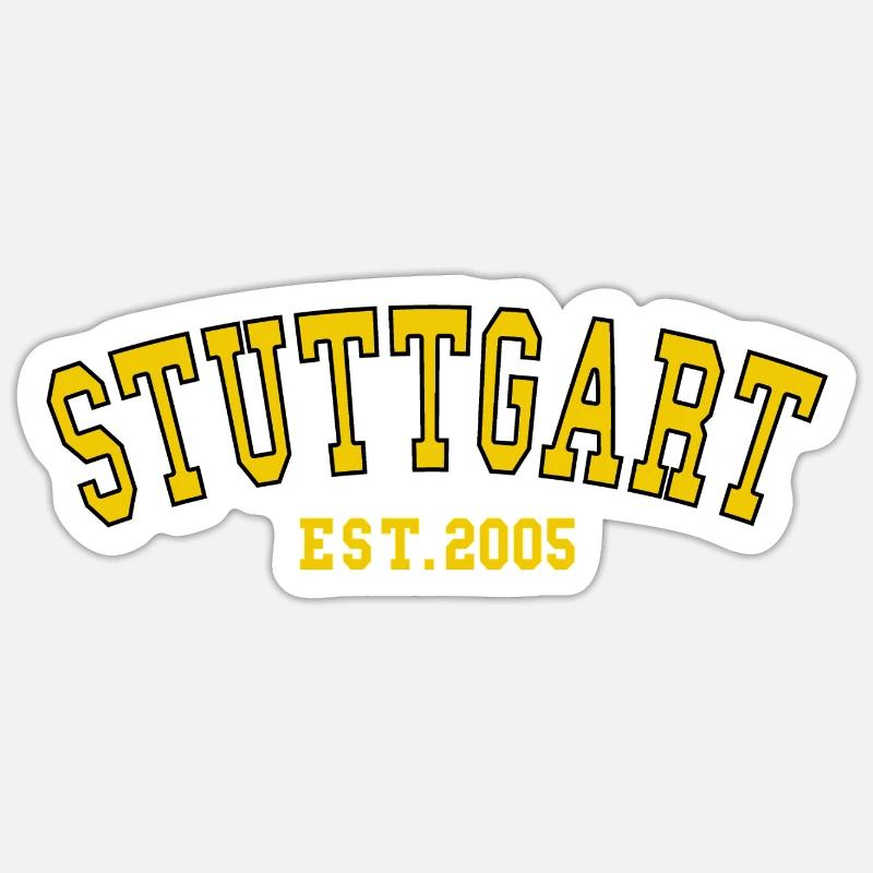 Stuttgart Est. 2005 - Sticker size S (10 x 10 cm) - white matte