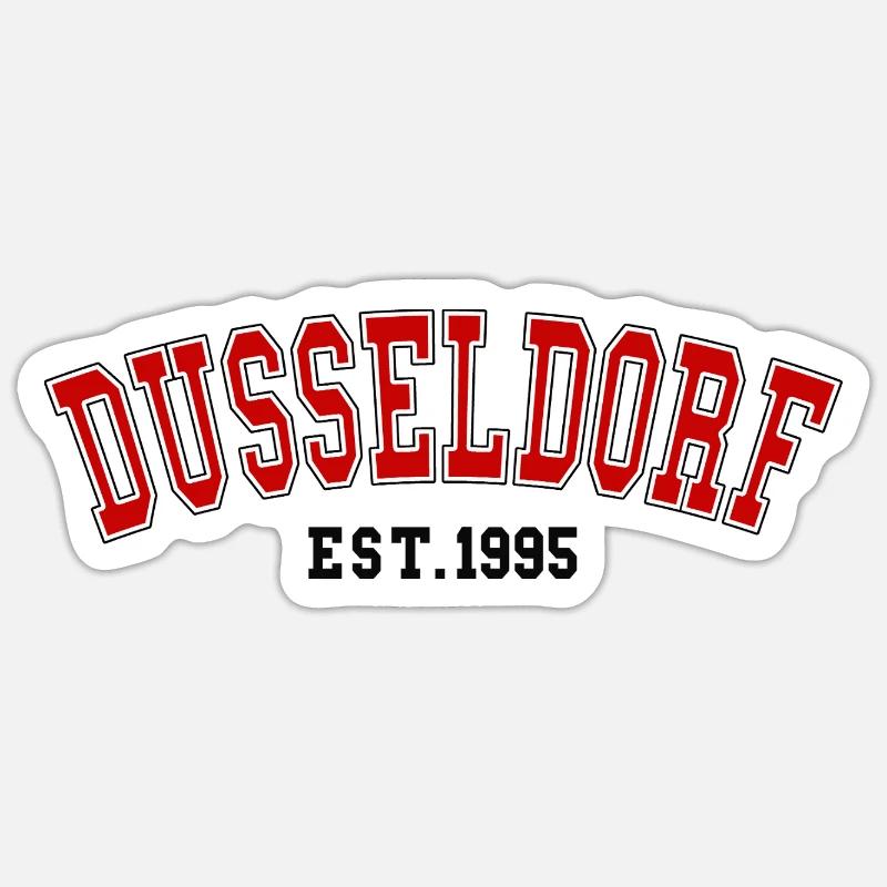 Dusseldorf Est. 1995 - Sticker size S (10 x 10 cm) - white matte