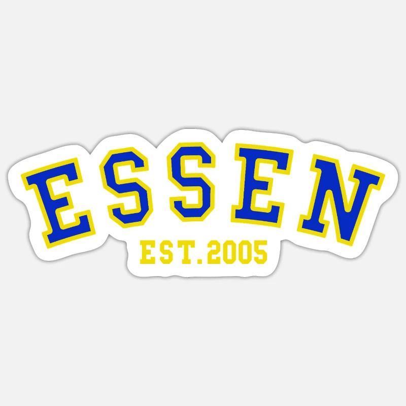 Essen Est. 2005 - Sticker taille S (10 x 10 cm) - blanc mat