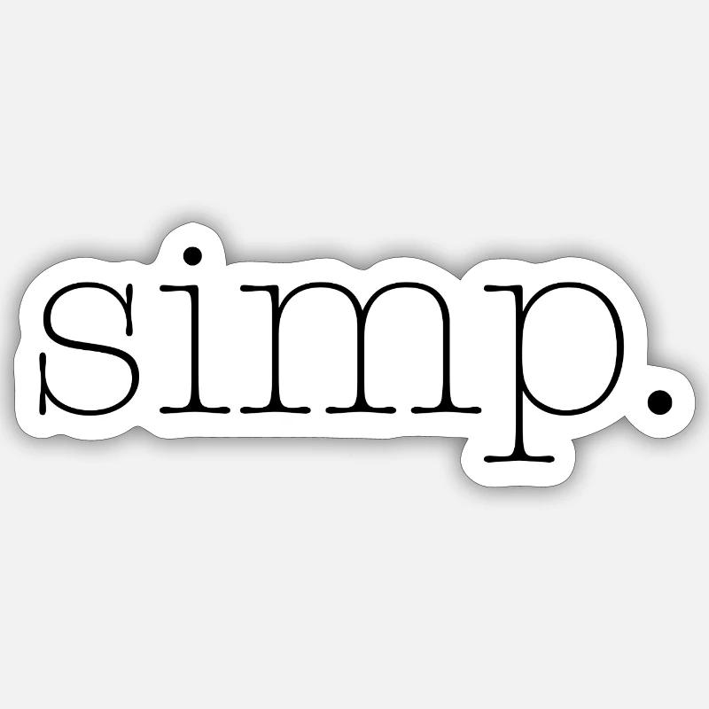 simplificateurs - Sticker taille S (10 x 10 cm) - blanc mat