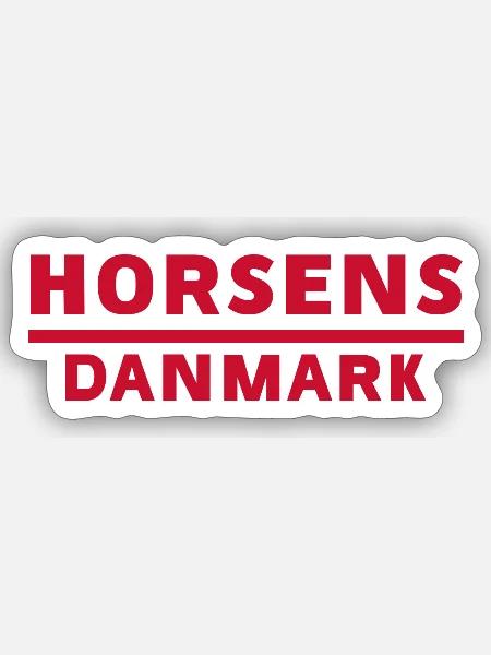 Horsens Dänemark Stadt Motiv - Sticker Größe S (10 x 10 cm) - Mattweiß