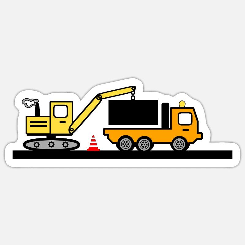 Bagger Sticker Größe S (10 x 10 cm)