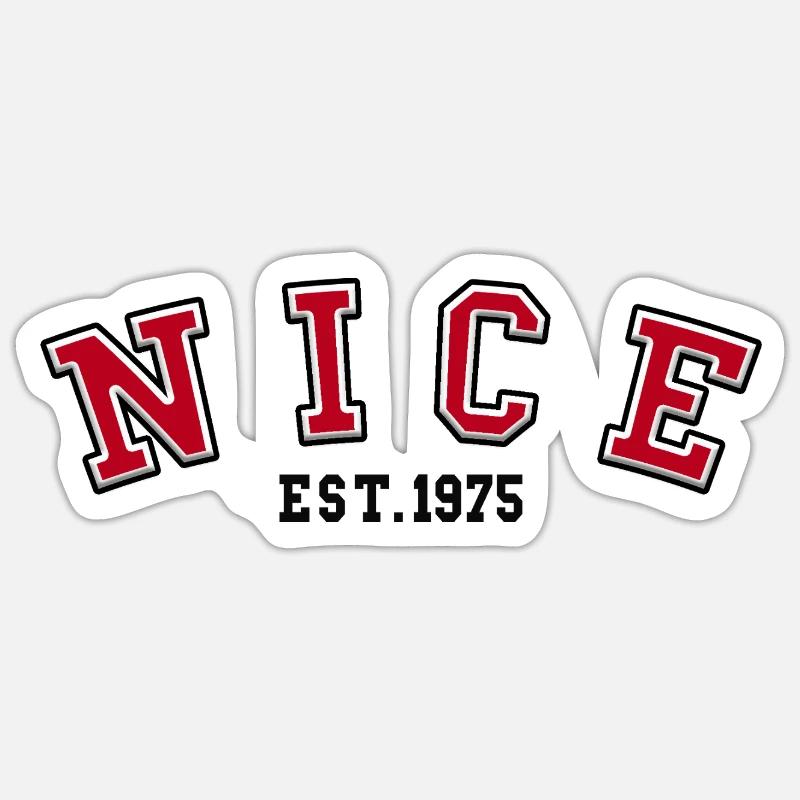 Nice Est. 1975 - Sticker size S (10 x 10 cm) - white matte