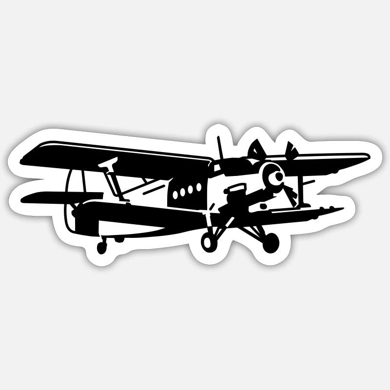 An-2 - Sticker Größe S (10 x 10 cm) - Mattweiß