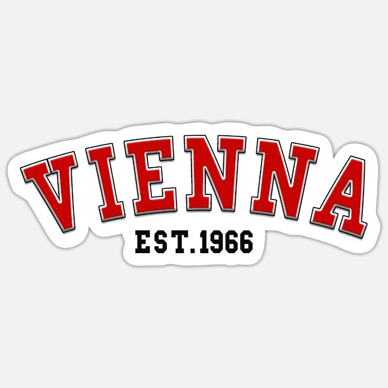 Vienna Est. 1966 - Sticker size S (10 x 10 cm) - white matte