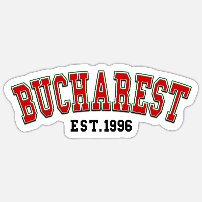 Bucharest Est. 1996 Sticker size S (10 x 10 cm)