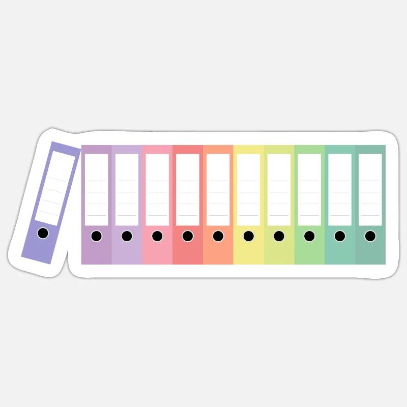 File Folders / Folders - Sticker size S (10 x 10 cm) - white matte