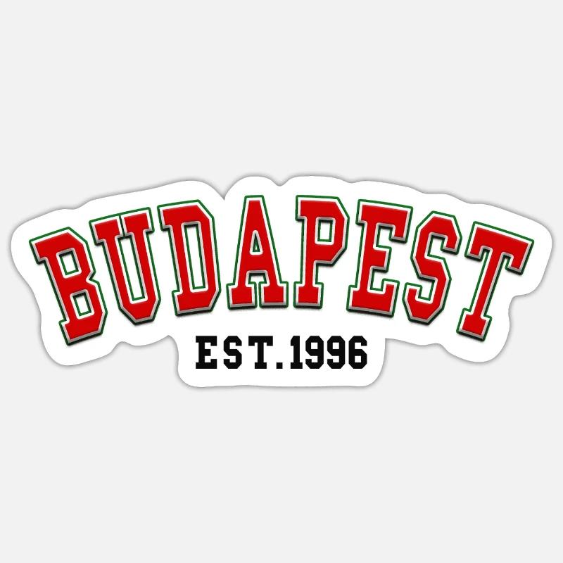 Budapest Est. 1996 - Sticker size S (10 x 10 cm) - white matte