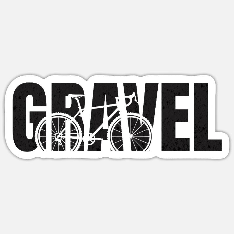 Typographie du gravier Sticker taille S (10 x 10 cm)
