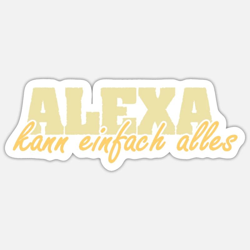 Ms. Alexa - Sticker size S (10 x 10 cm) - white matte