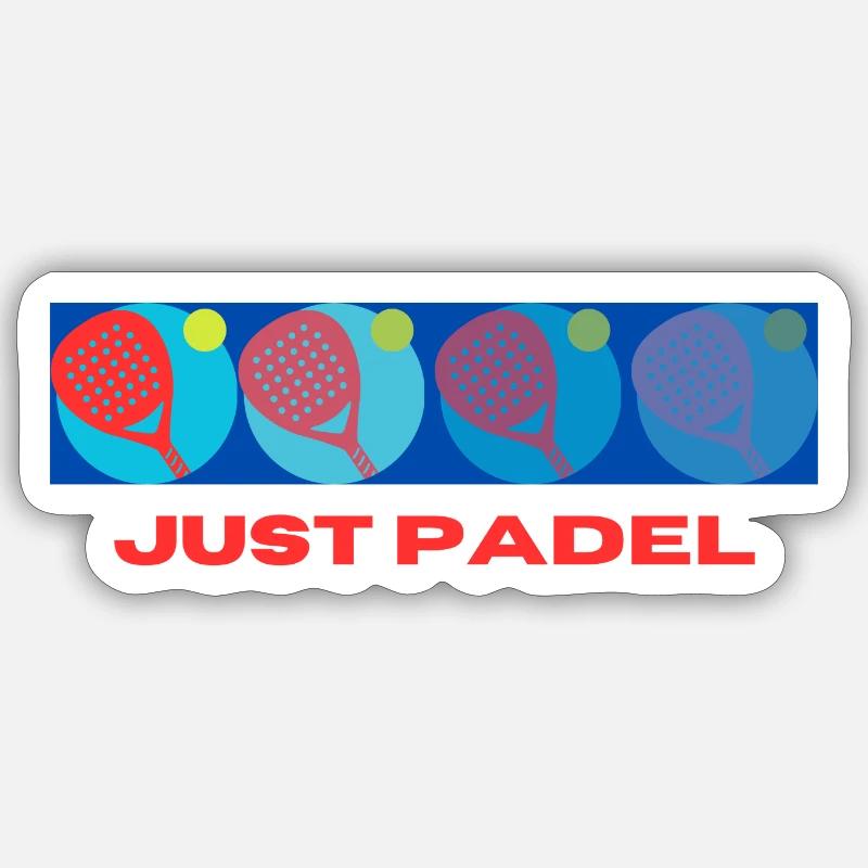 Cache juste Padel Sticker taille S (10 x 10 cm)