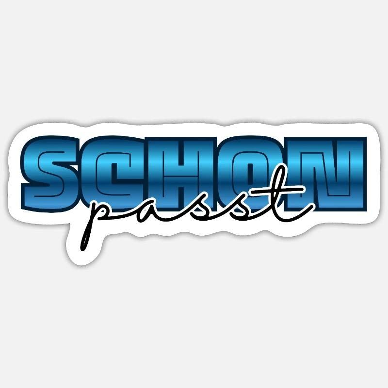 Ça va, d’accord - Sticker taille S (10 x 10 cm) - blanc mat