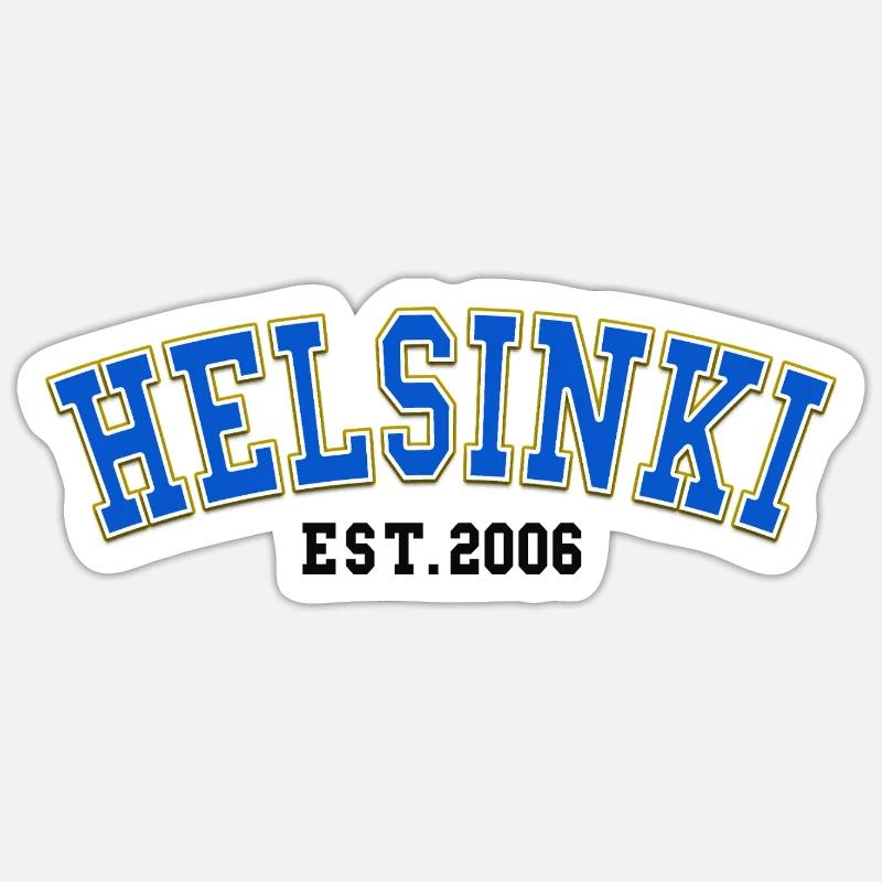 Helsinki Est. 2006 - Sticker size S (10 x 10 cm) - white matte