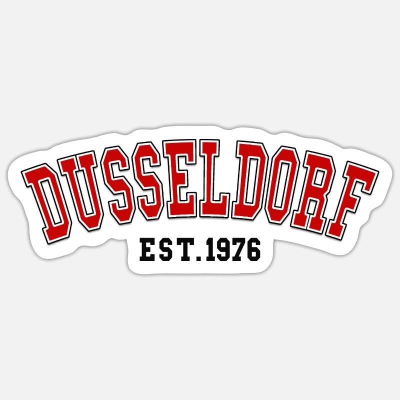 Düsseldorf gegründet 1976 Sticker Größe S (10 x 10 cm)