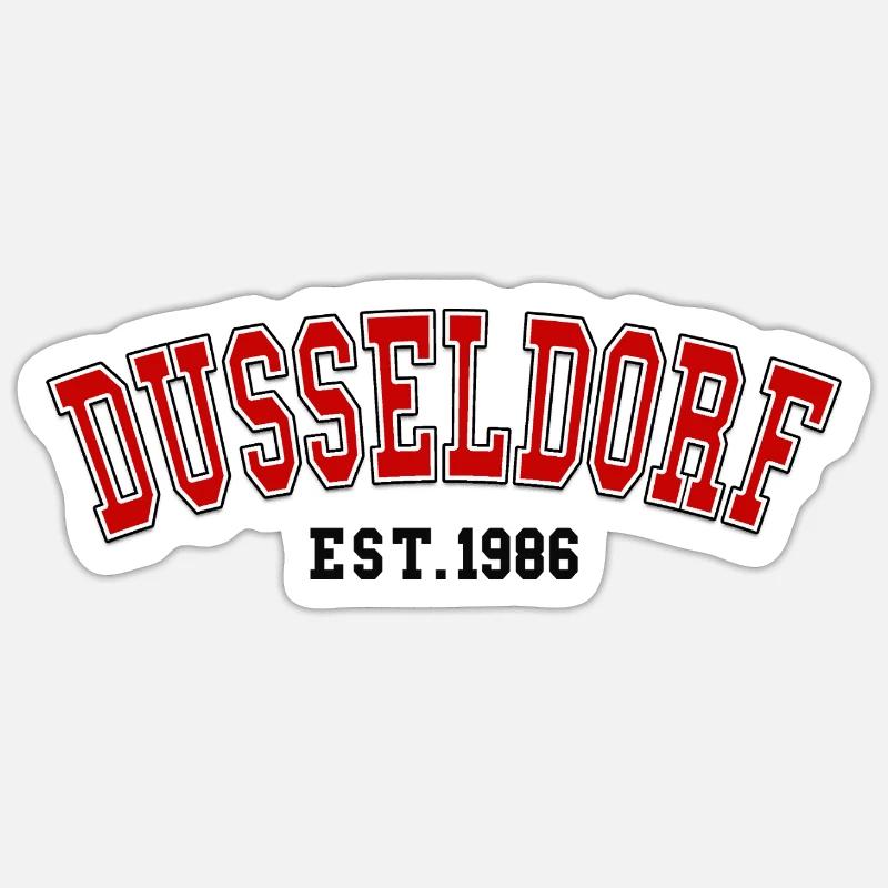 Dusseldorf Est. 1986 Sticker size S (10 x 10 cm)