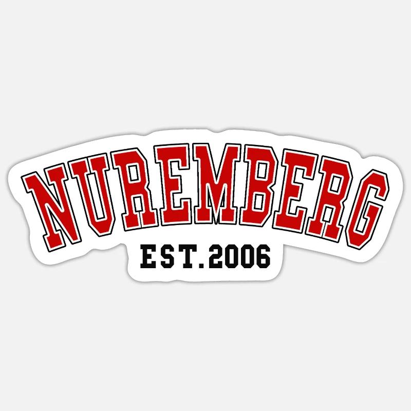 Nürnberg Est. 2006 Sticker Größe S (10 x 10 cm)