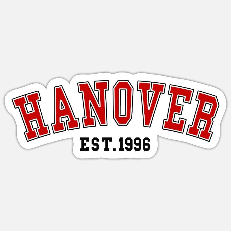 Hanover Est. 1996 - Sticker size S (10 x 10 cm) - white matte