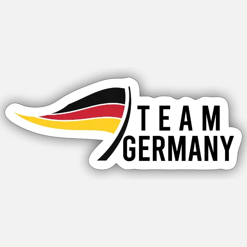 Team Germany - Sticker size S (10 x 10 cm) - white matte