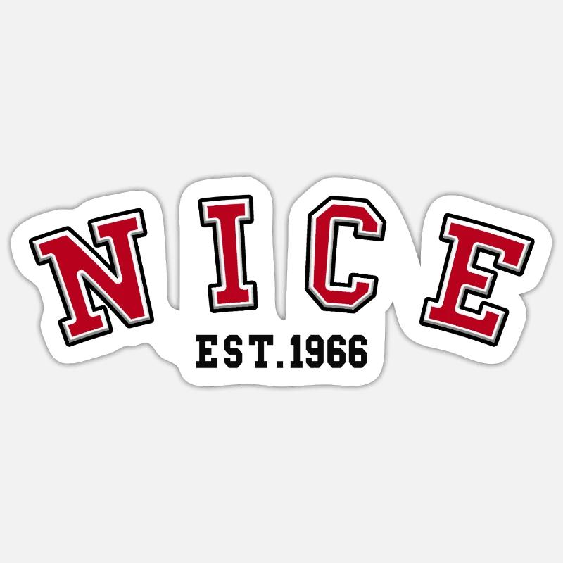 Nice Est. 1966 - Sticker size S (10 x 10 cm) - white matte