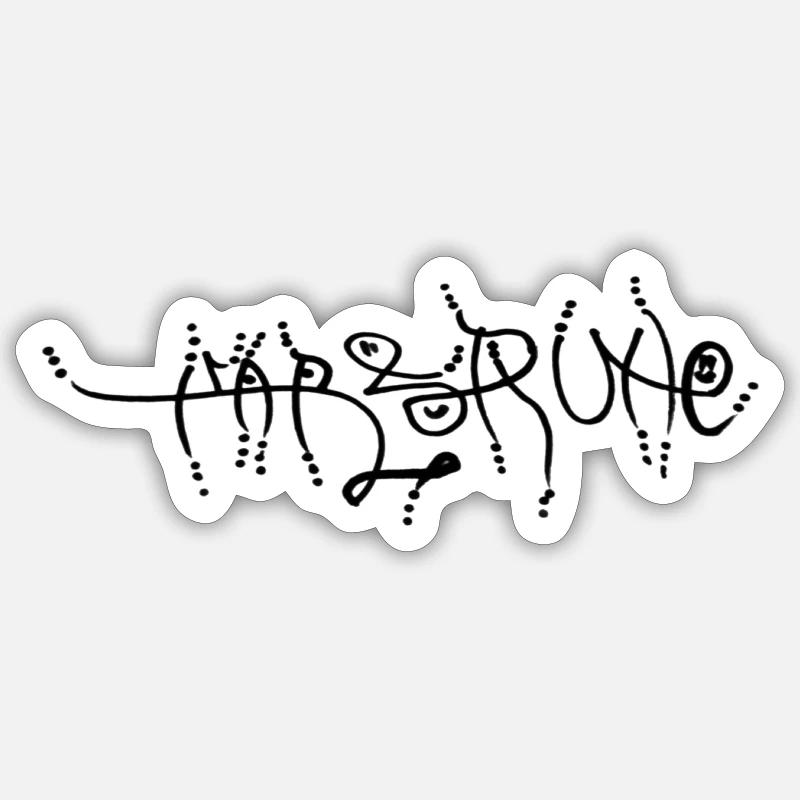 Karlsruhe - Sticker taille S (10 x 10 cm) - blanc mat