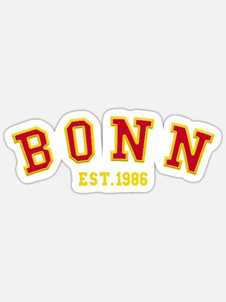 Bonn gegründet 1986 - Sticker Größe S (10 x 10 cm) - Mattweiß
