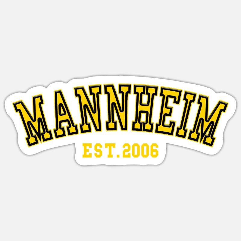 Mannheim Gründung 2006 - Sticker Größe S (10 x 10 cm) - Mattweiß