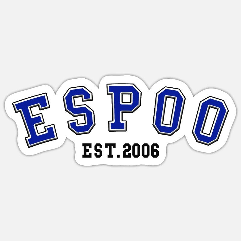 Espoo Est. 2006 - Sticker size S (10 x 10 cm) - white matte