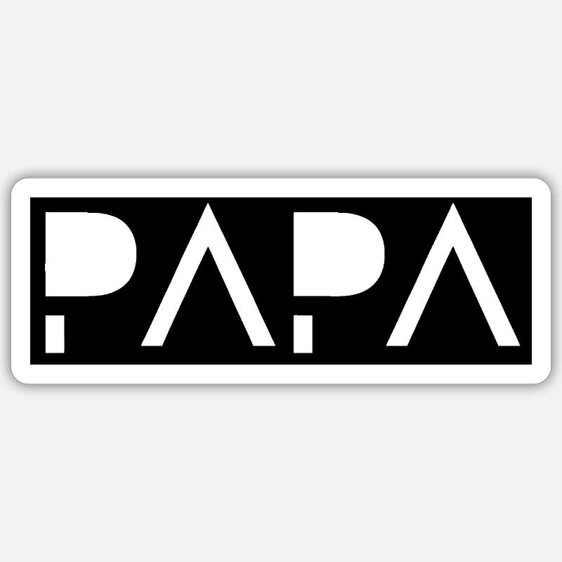 Dad - Sticker size S (10 x 10 cm) - white matte