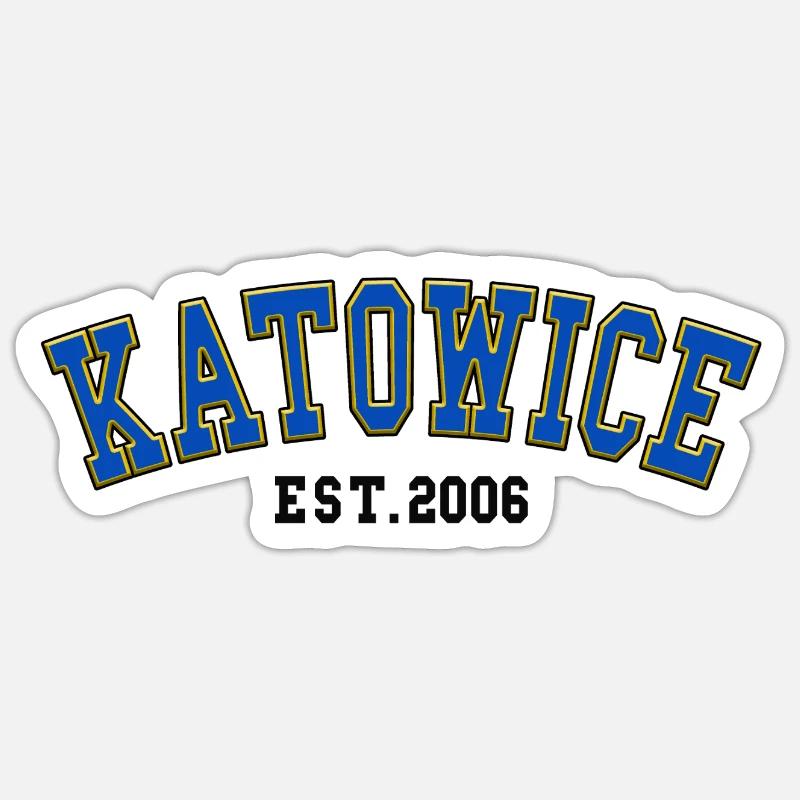 Katowice Est. 2006 - Sticker size S (10 x 10 cm) - white matte