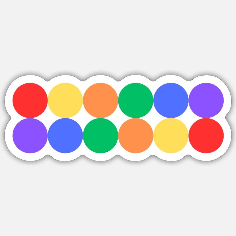Rainbow Pride - Sticker size S (10 x 10 cm) - white matte