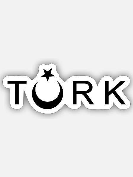 TÜRK - Sticker Größe S (10 x 10 cm) - Mattweiß