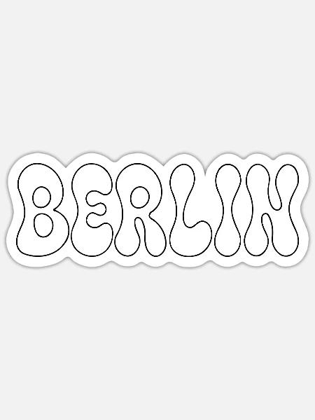 Berliner Tippblasen - Sticker Größe S (10 x 10 cm) - Mattweiß