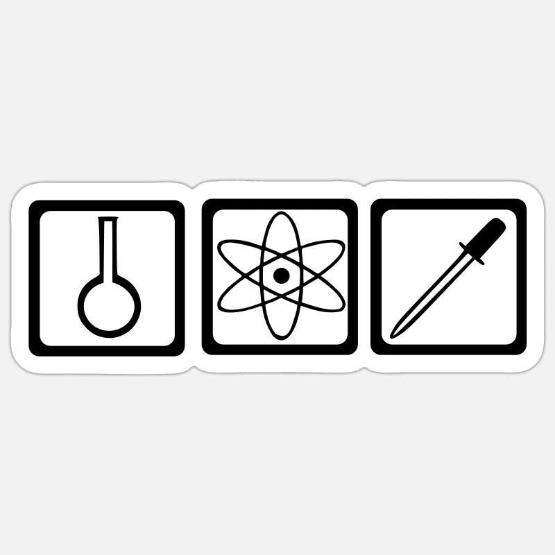 Chemist - laboratory - Science Sticker size S (10 x 10 cm)