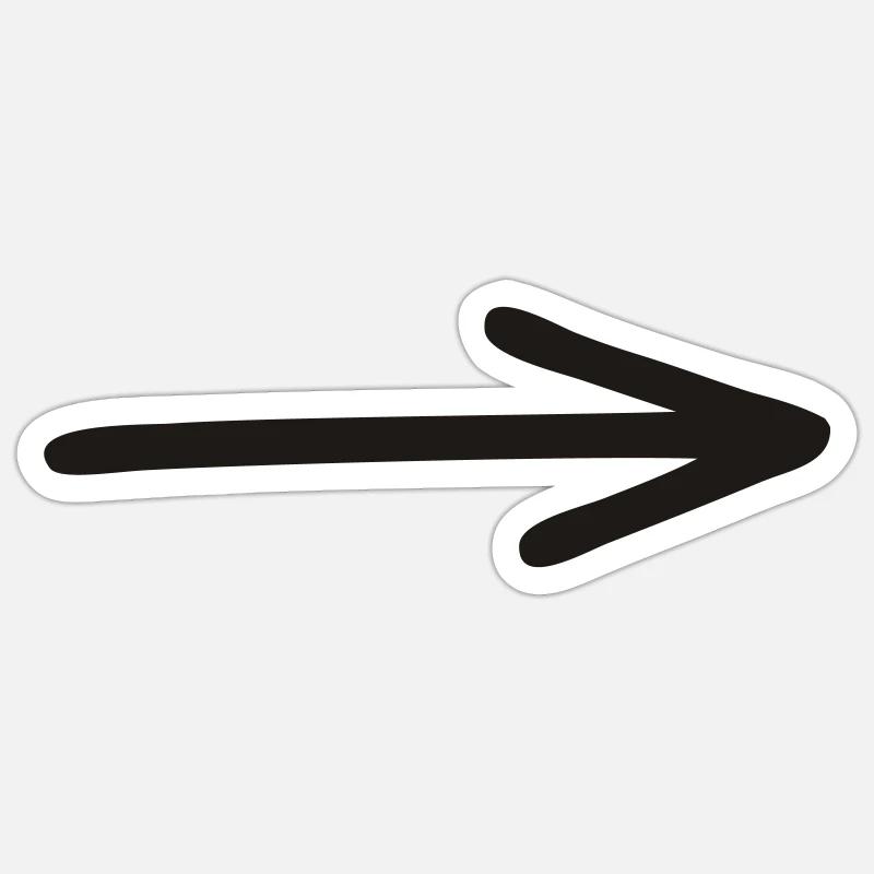 arrow Sticker size S (10 x 10 cm)
