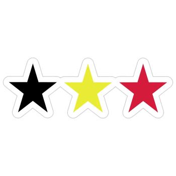 Belgien - Sticker Größe S (10 x 10 cm) - Mattweiß - Vorne