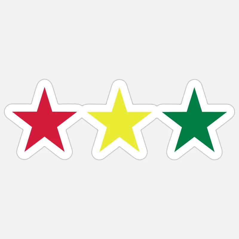 Reggae - Sticker taille S (10 x 10 cm) - blanc mat