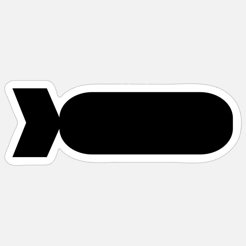 Bomb - Sticker size S (10 x 10 cm) - white matte