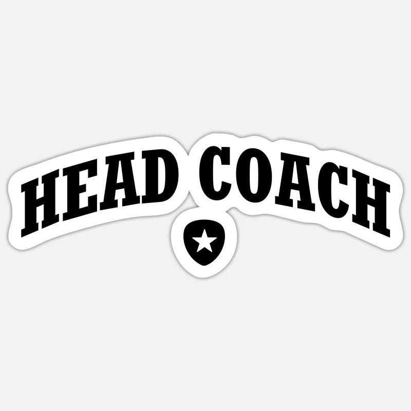 Head Coach Sticker size S (10 x 10 cm)