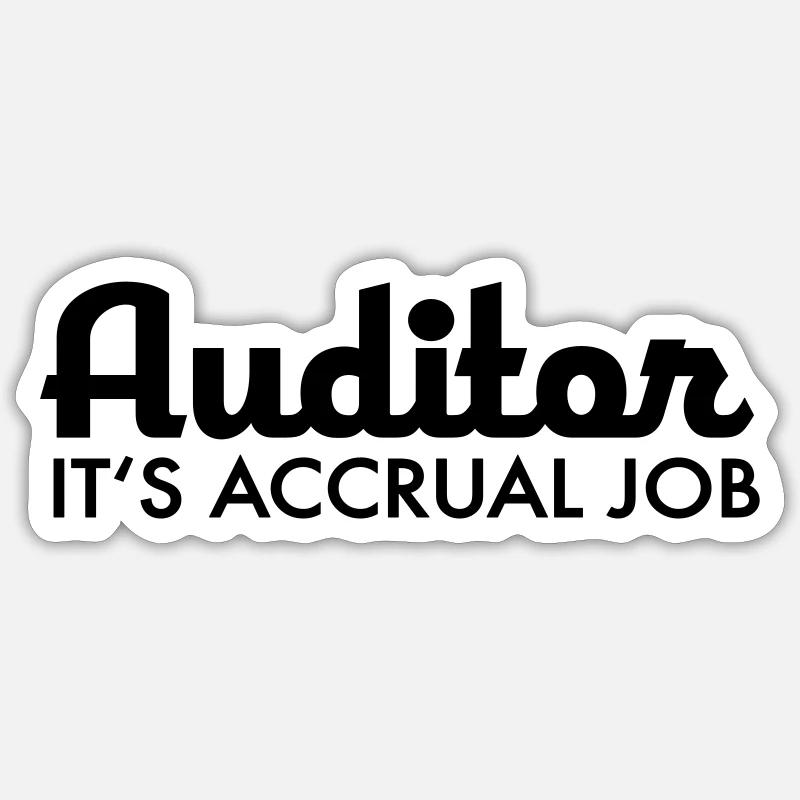 6061912 124650149 auditor - Sticker size S (10 x 10 cm) - white matte